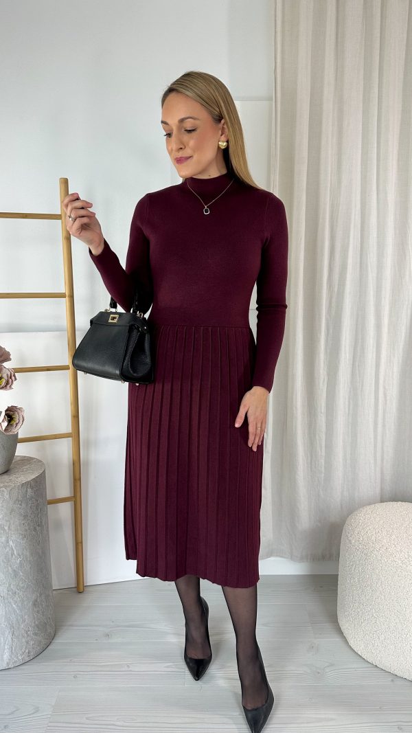 Sukienka SNOW bordowa