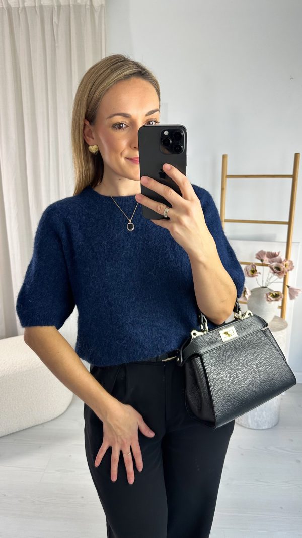 Sweterek JOY baby alpaka granat