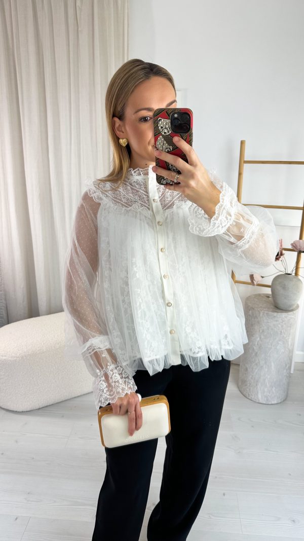 Koszula Blossom Lace biała