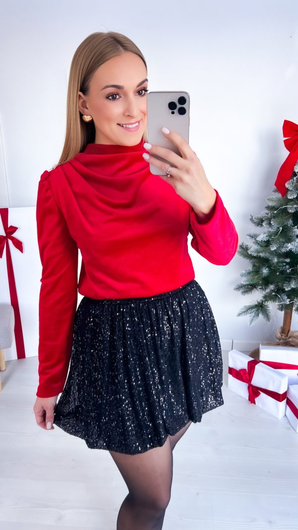 Spódnica LAURA czarne cekiny