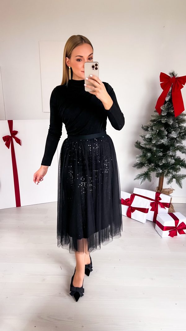 Spódnica tiulowa czarna