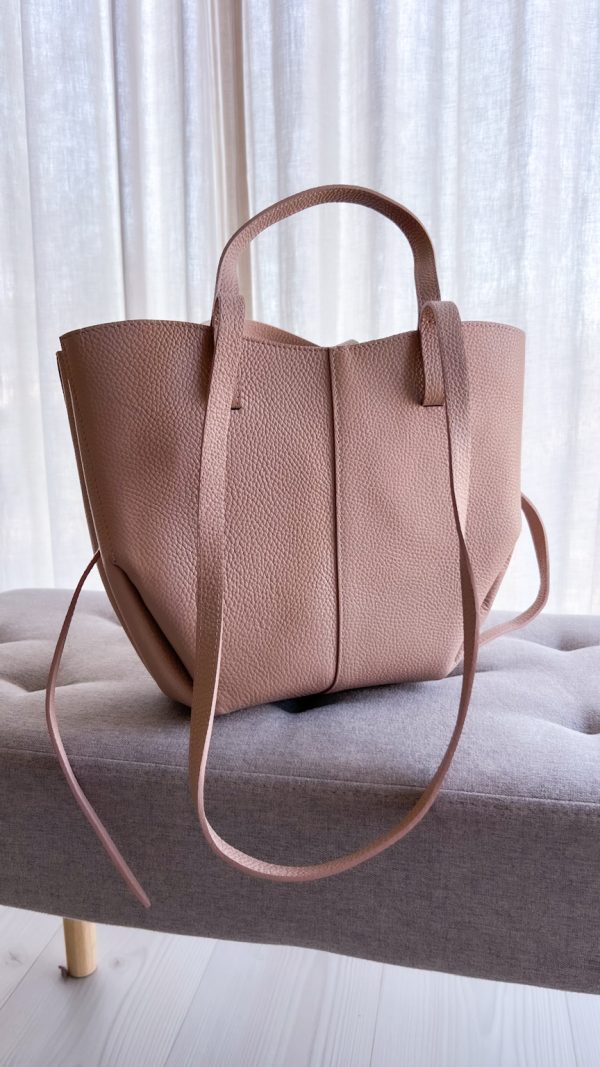 Torebka MOYA skóra naturalna puder