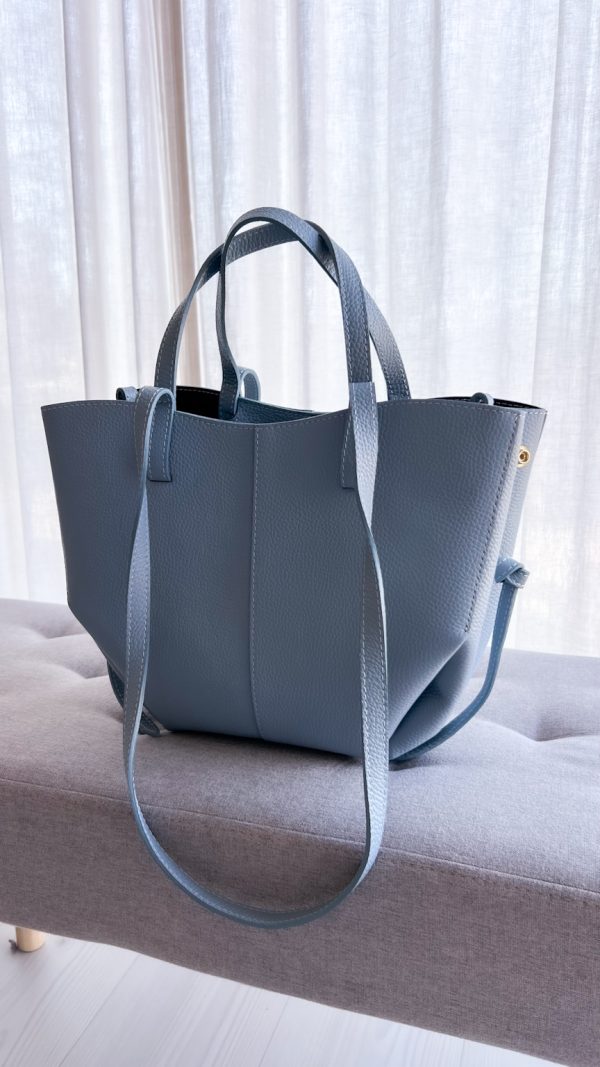 Torebka MOYA skóra naturalna błękit