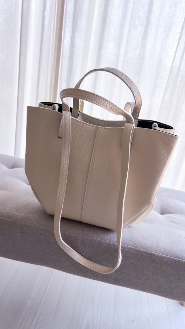 Torebka MOYA skóra naturalna jasny beż