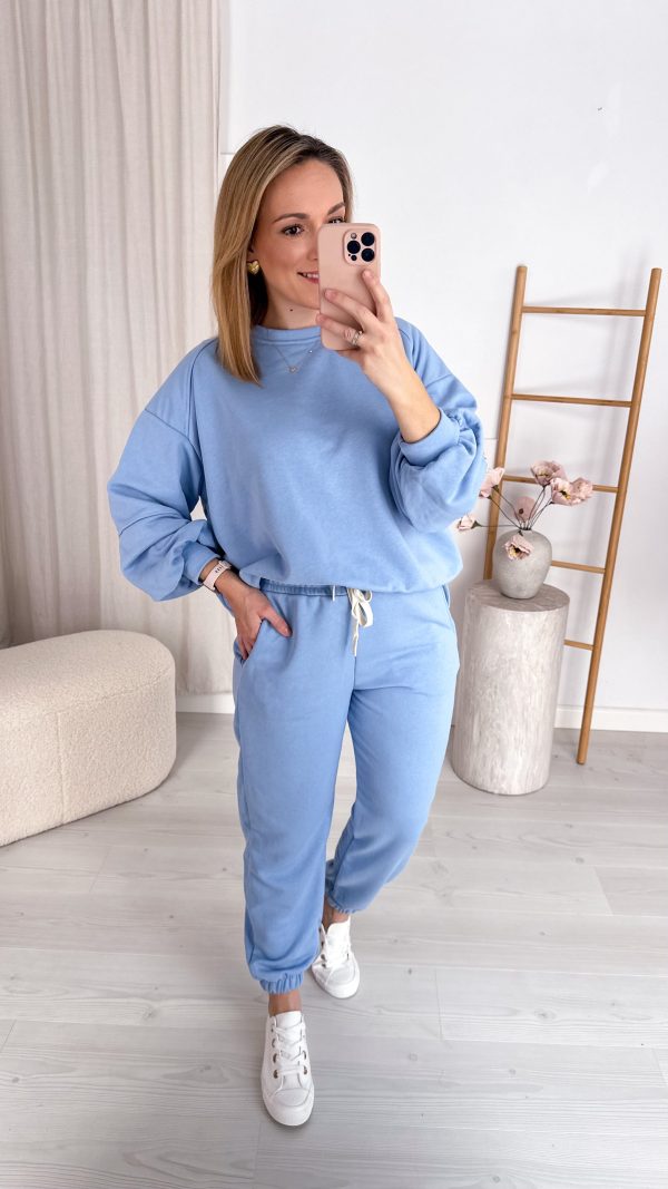 Komplet dresowy bawełna ICON SET niebieski