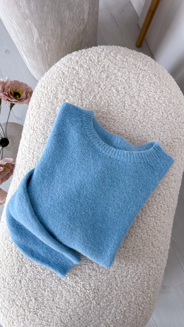 Sweterek JOY baby alpaka długi rękaw niebieski