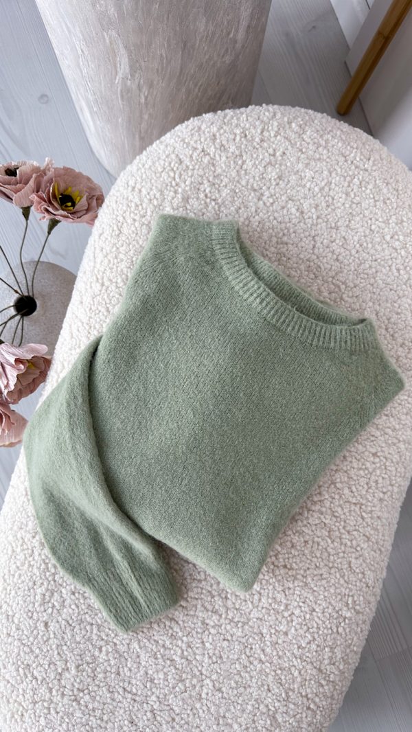 Sweterek JOY baby alpaka długi rękaw pistacja