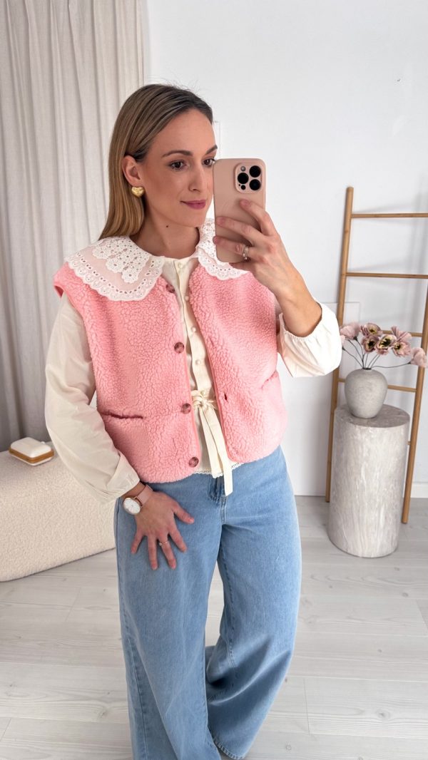 PRE ORDER Kamizelka COZY CLASSIC różowa