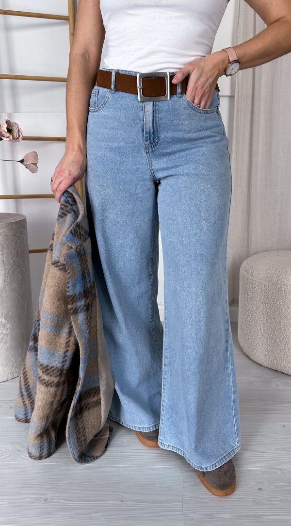 PRE ORDER Spodnie HEART JEANS niebieskie