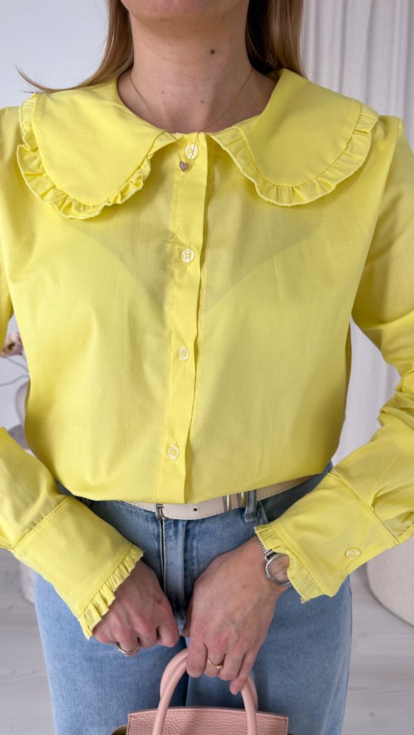 Koszula FRILL żółta