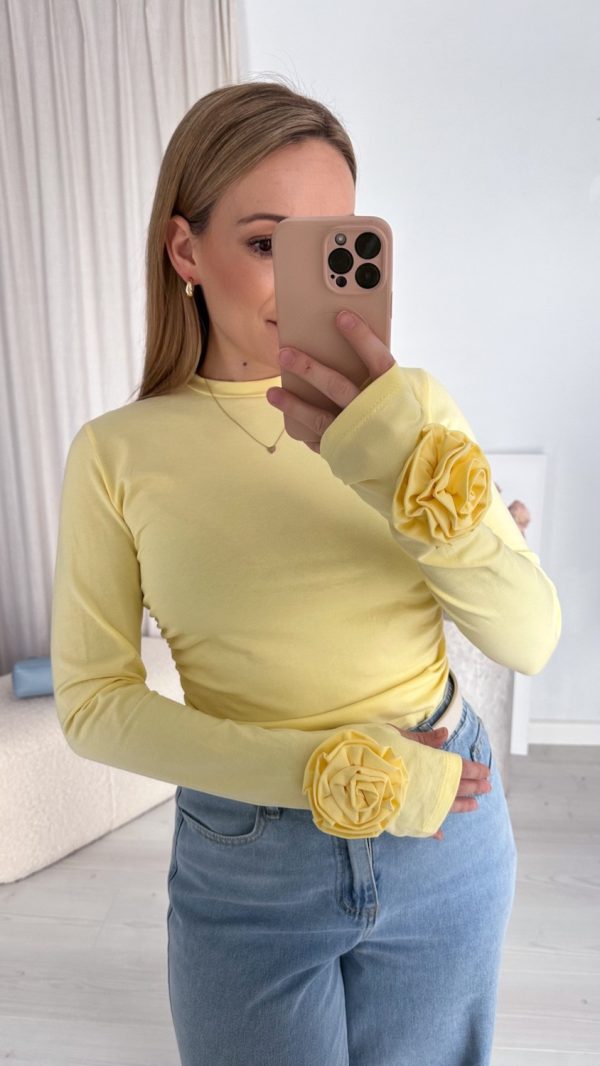 Bluzka BASIC ROSE żółta