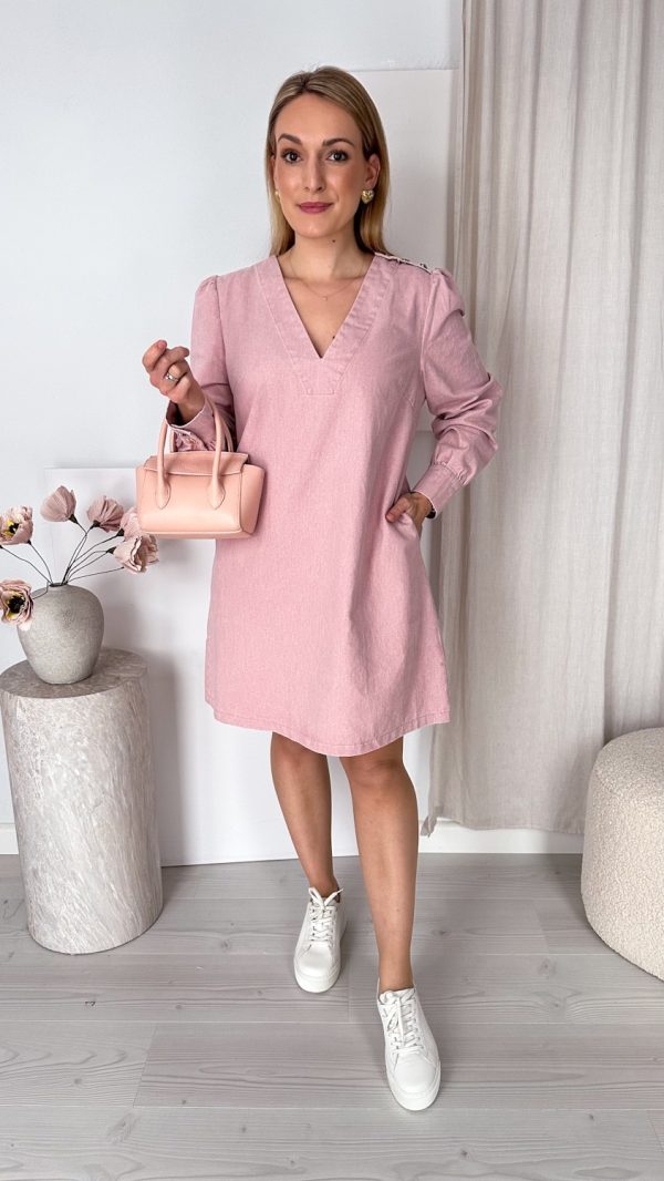 Sukienka DENIM LOOK puder