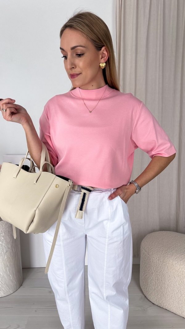 Koralowy klasyczny t-shirt baza