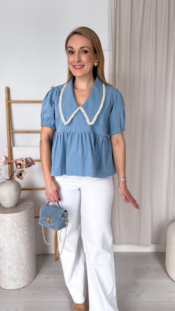 Bluzka AMELIA niebieski denim