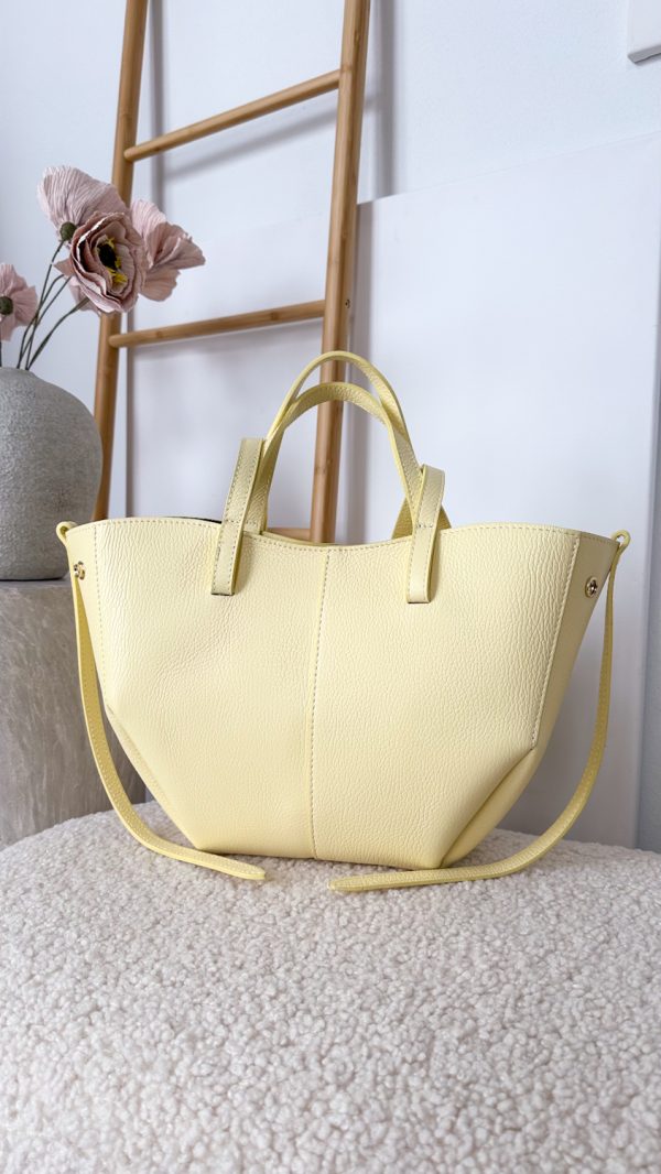 Torebka MOYA skóra naturalna BLADY ŻÓŁTY