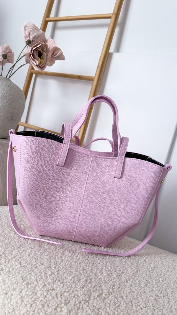 Torebka MOYA skóra naturalna LILA RÓŻ