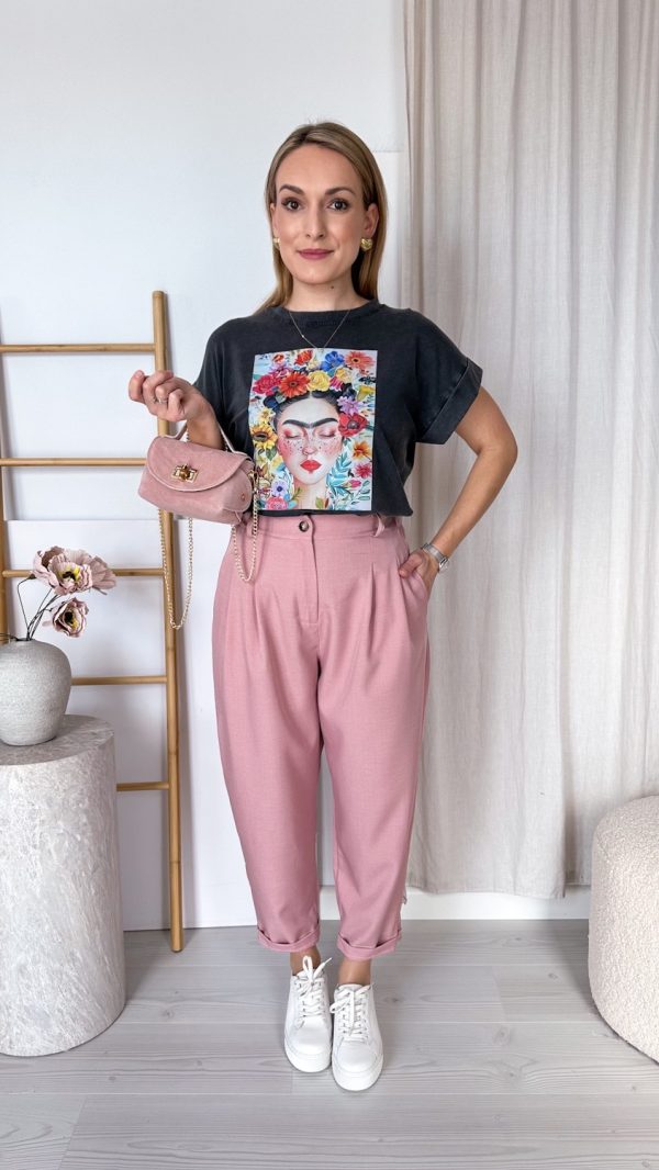 PRE ORDER Spodnie BALLON brudny róż WYSYŁKA 9-13 MARCA