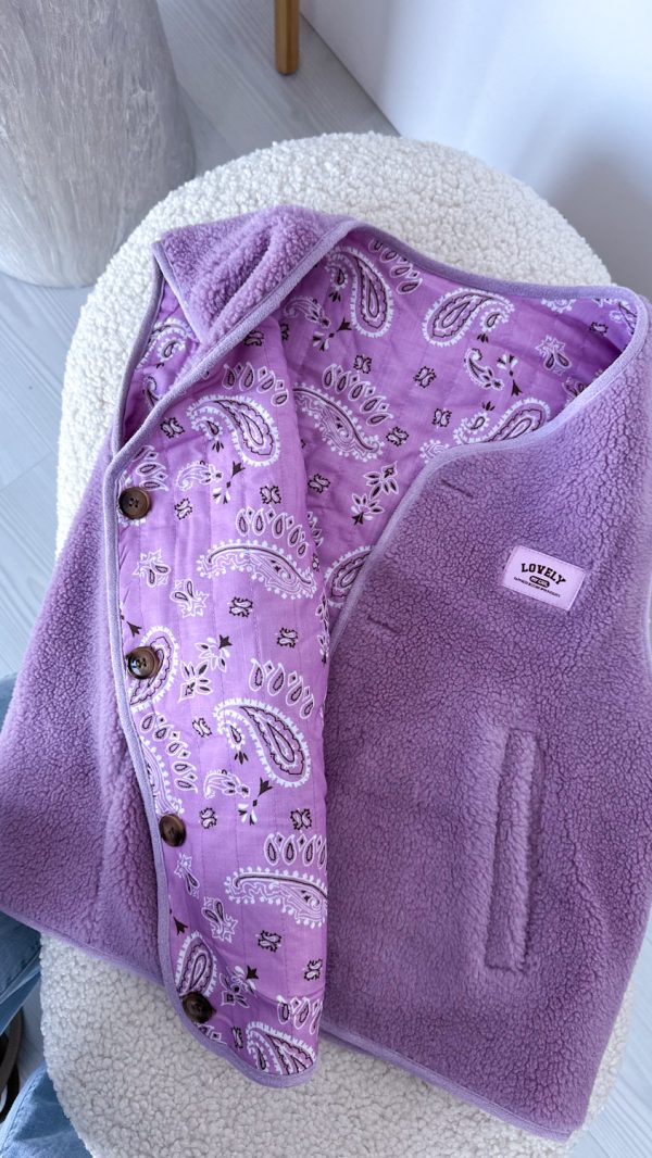 Kamizelka PAISLEY LILA 2IN1