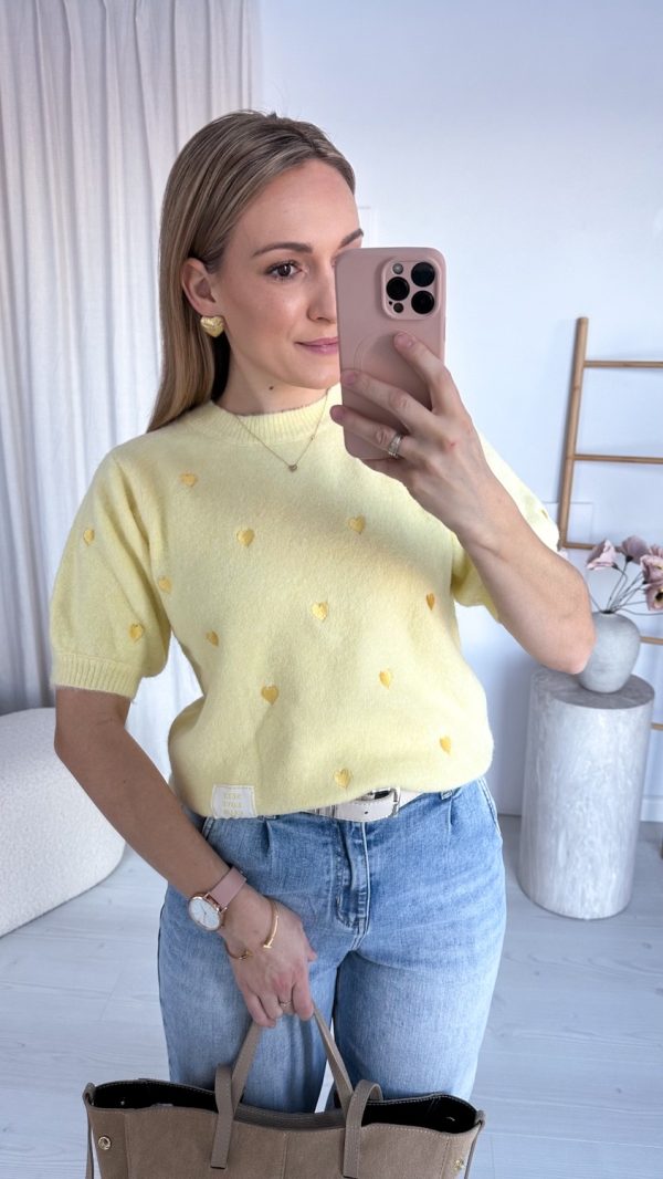 Sweterek Pure Love żółty