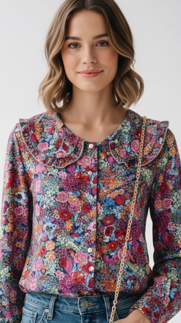 Koszula FRILL multikolorowa