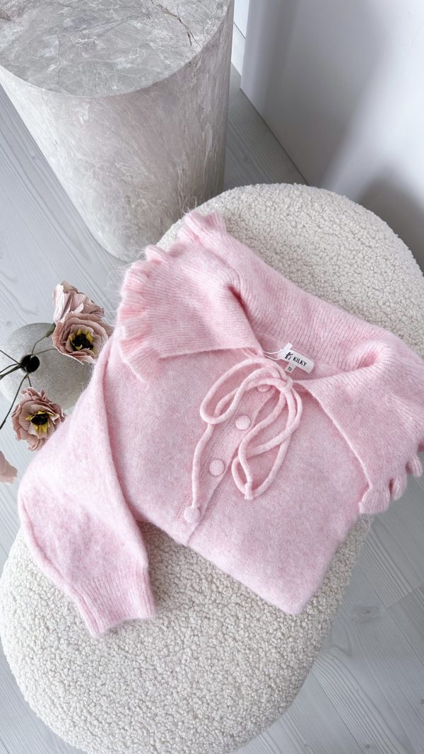 Sweterek Lovely Collar Sweater róż