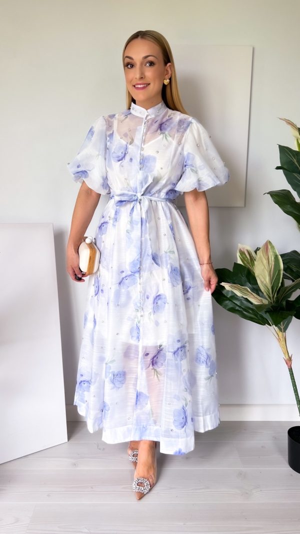 Suknia Irmina błękitna