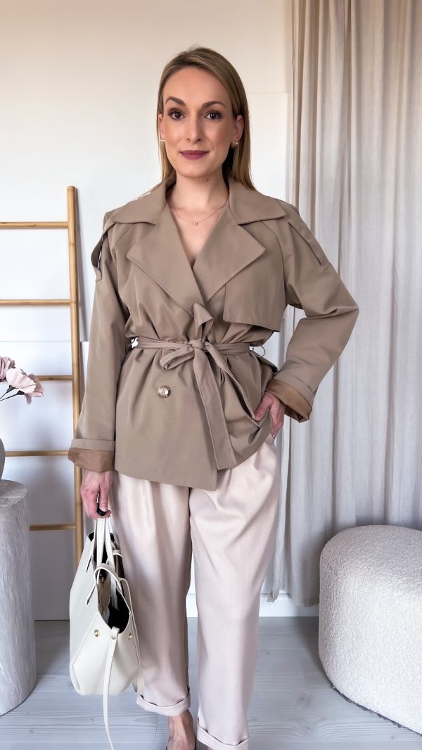 Krótki trencz fango