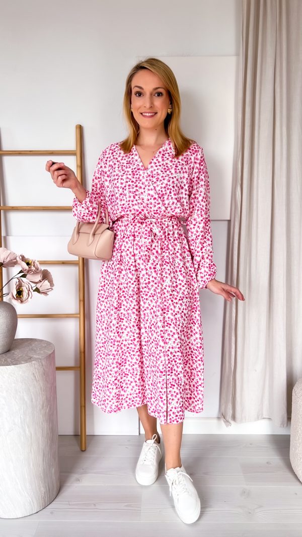 Sukienka MALMA różowa łączka