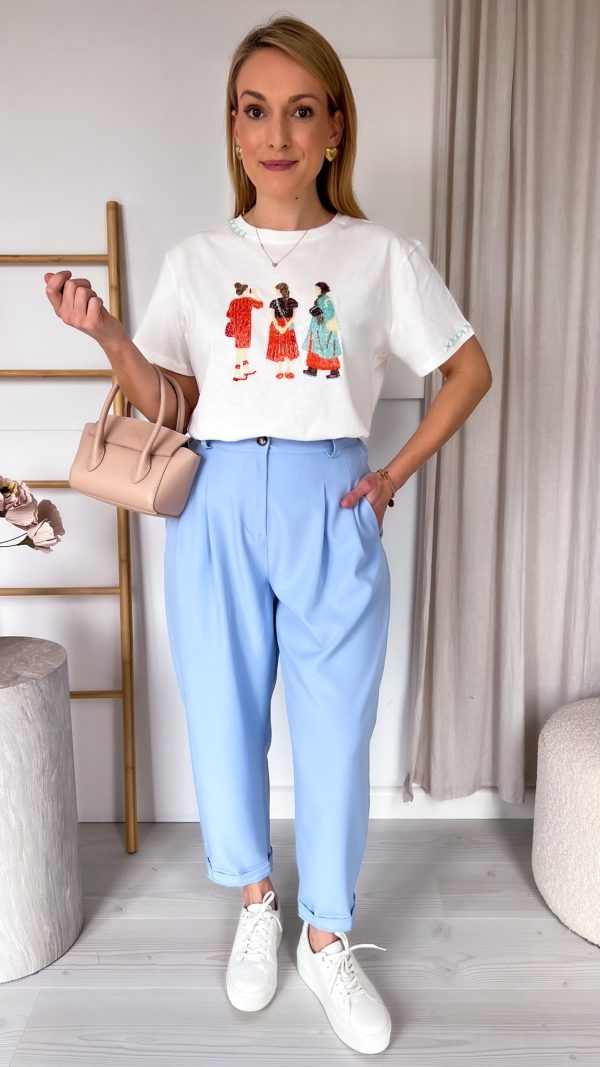 Spodnie BALLON błękit