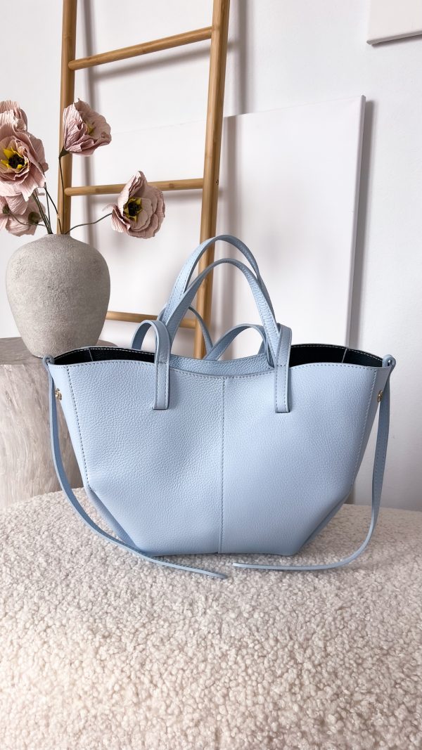 Torebka MOYA skóra naturalna BŁĘKIT