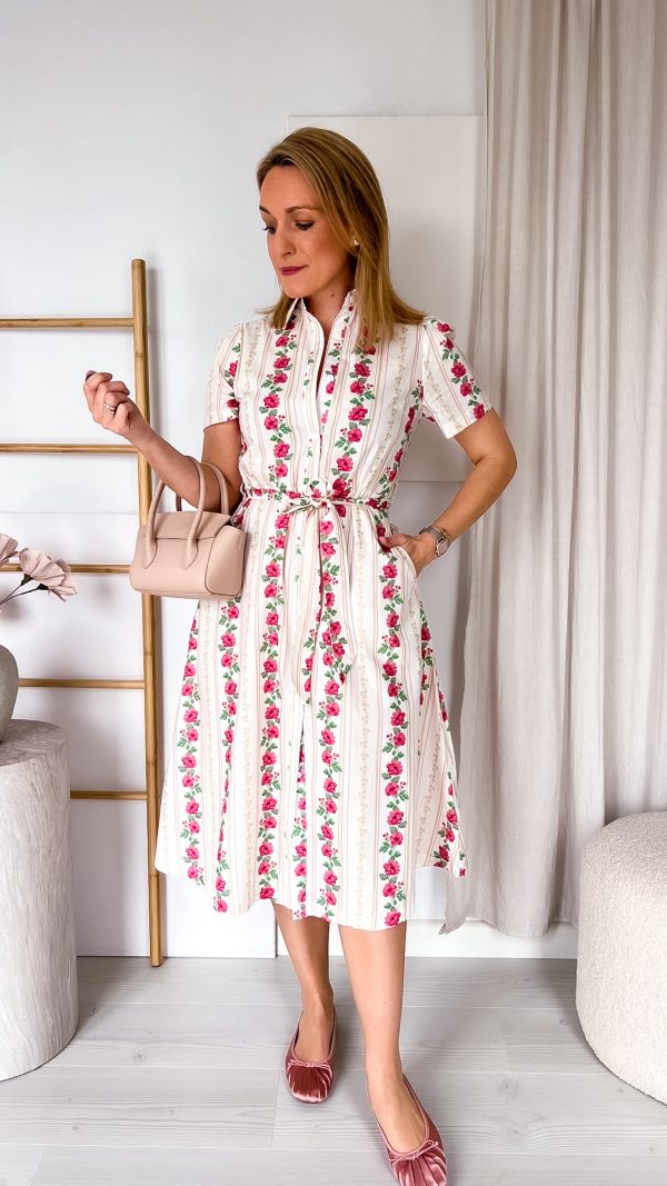 sukienka HANIA beżowa w kwiaty