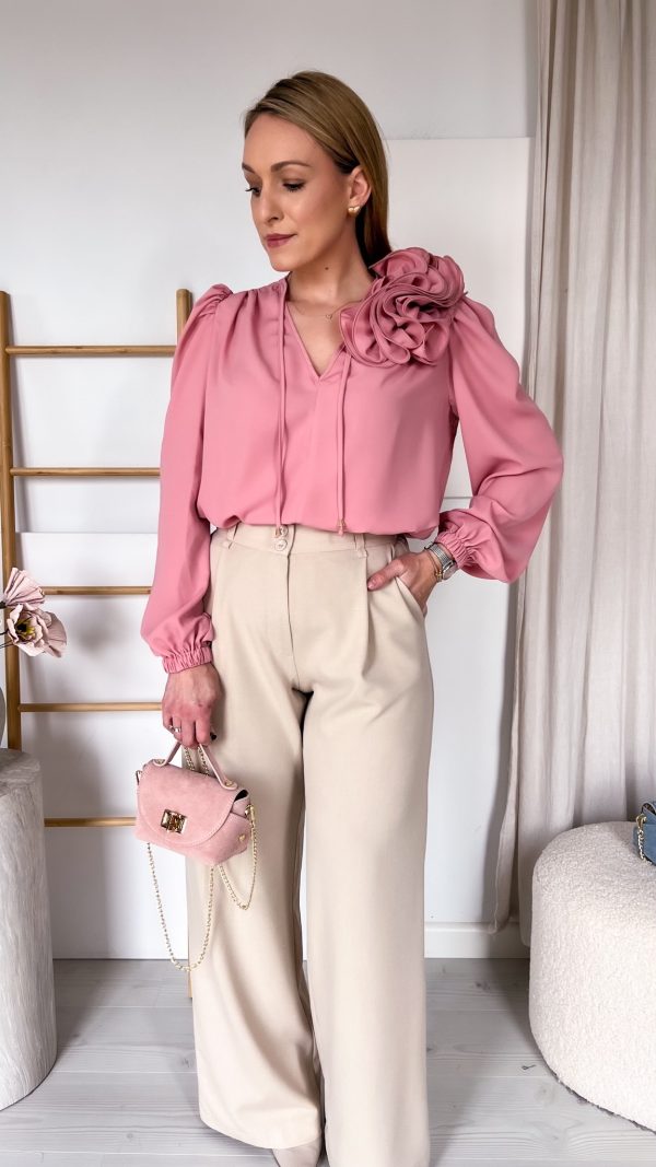 Koszula ROMA jagodowa