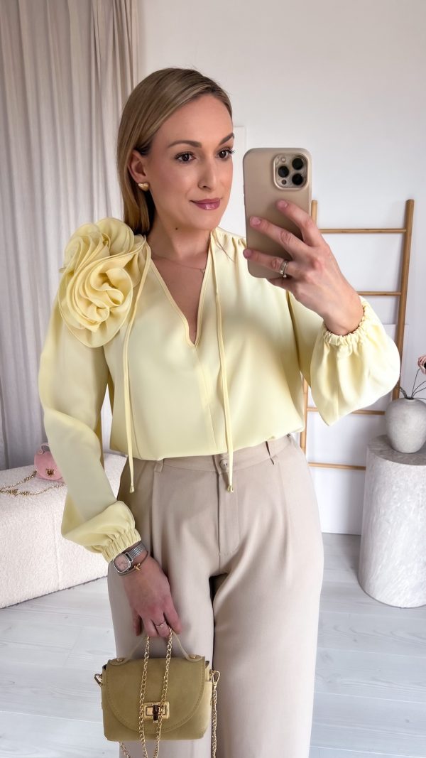 Koszula ROMA żółta