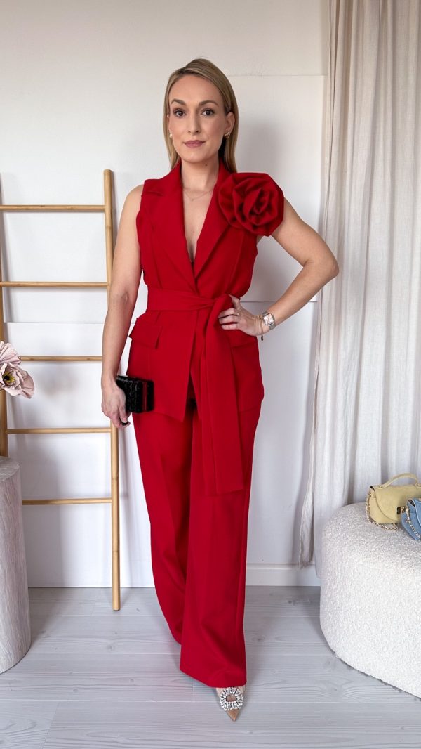 Komplet Lady Bloom czerwony