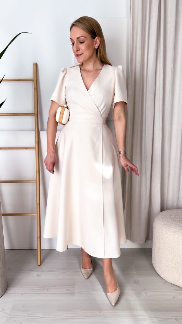 PRE ORDER Suknia ANTONINA beżowa WYSYŁKI 4-7 MAJ