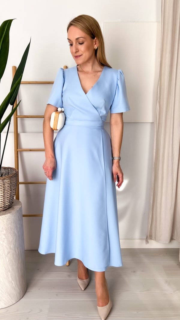 PRE ORDER Suknia ANTONINA błękitna WYSYŁKI 4-7 MAJ
