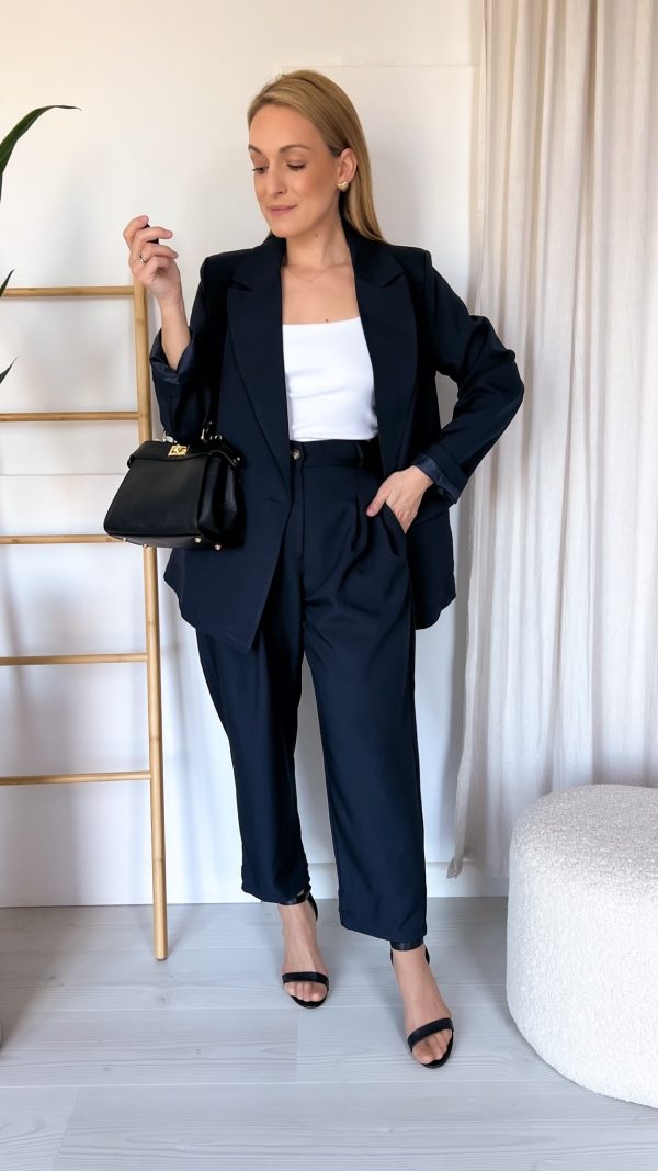 PRE ORDER Garnitur SLOW DAY granatowa WYSYŁKI 4-7 MAJ