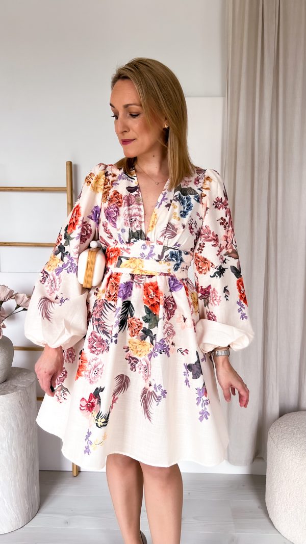 Suknia VALERIA beżowa