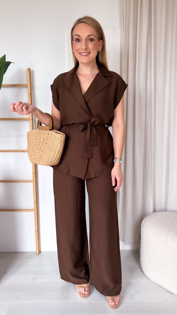 Komplet ALANTI czekolada