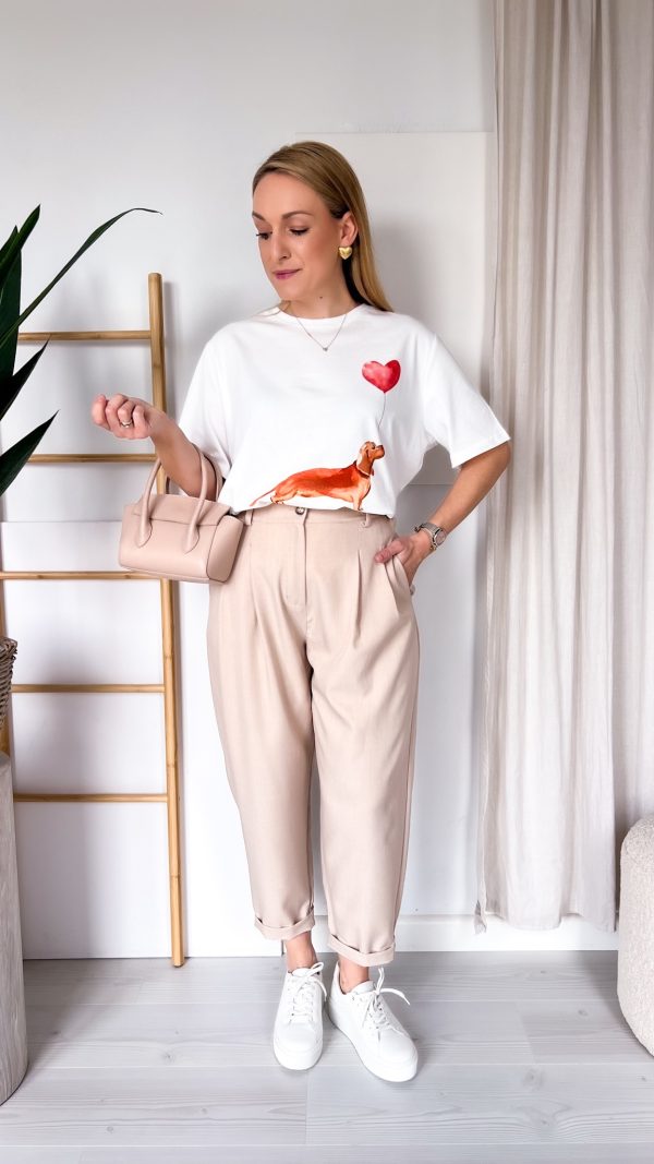 Spodnie BALLON piaskowy beż