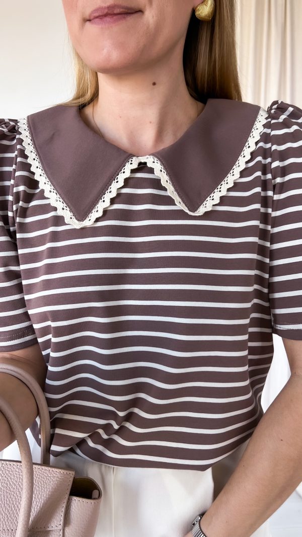 Bluzka SELFIE beż-kakao